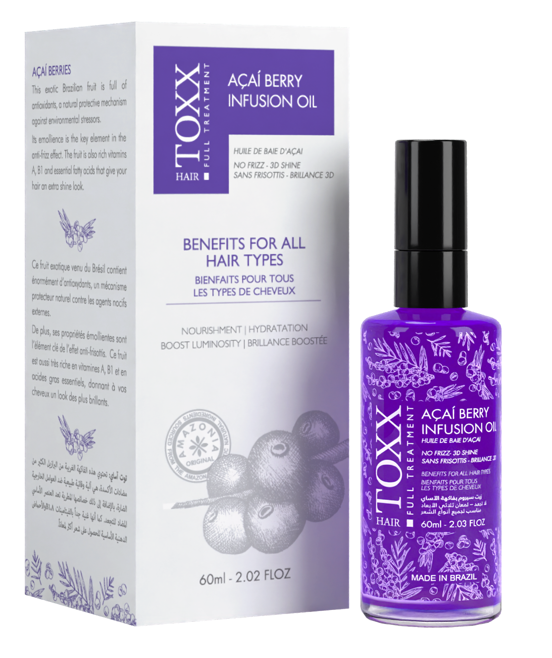 HAIR TOXX - Acai Berry Infusion Oil (60ml)