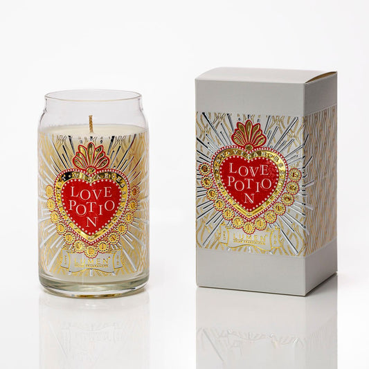 CANDELA VEGETALE LOVE POTION, GIARA VETRO ML.300