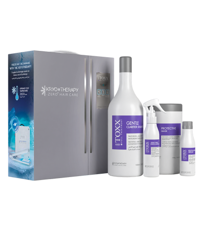 HAIR TOXX - Kit 4 prodotti per crioterapia Kryothérapy (2300ml)