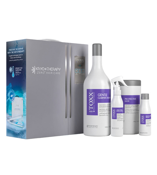 HAIR TOXX - Kit 4 prodotti per crioterapia Kryothérapy (2300ml)